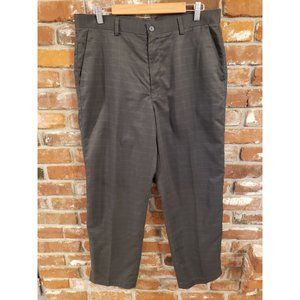 Pro Series gray black hash design mens golf slacks. Size 36 x 30